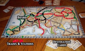 Ticket to Ride game board